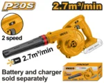 Suflanta frunze compatibila cu acumulator 20V Li-Ion  INGCO CABLI20018