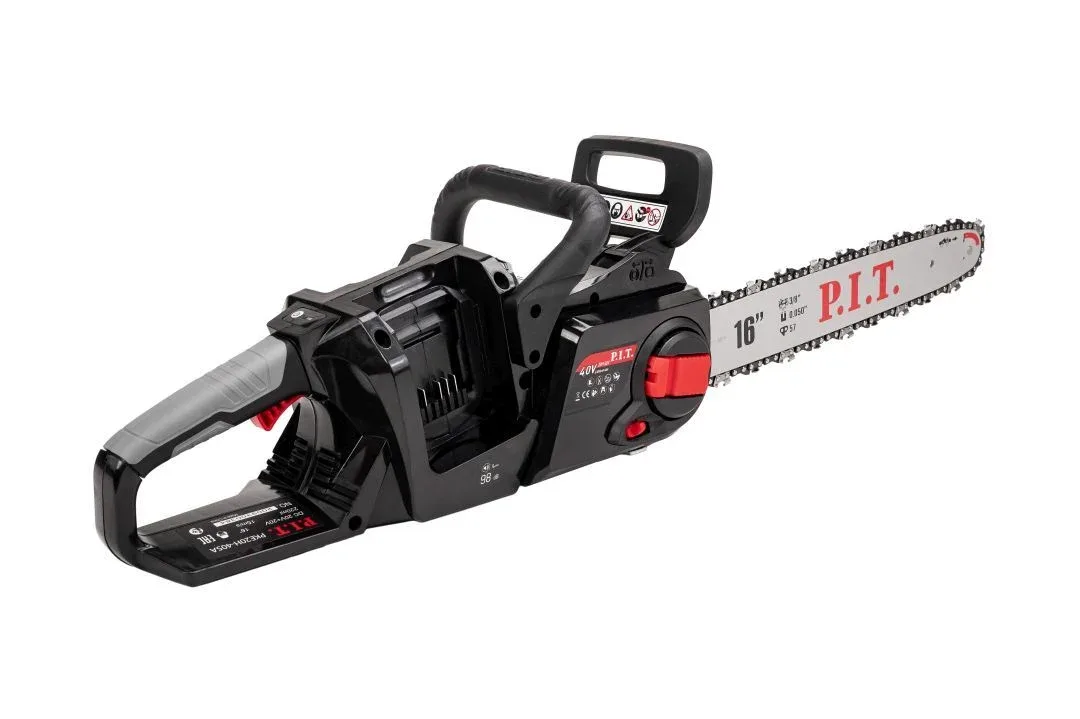 a44613.webp Ferestrău cu lanț Brushless compatibil cu acumulator PIT PKE20H-405A 2x20V - imagine 1