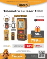 Telemetru cu laser 100m INGCO HLDD1008 - imagine 2