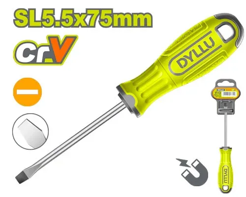 51431.webp Surubelniță plată SL5,5*75mm DYLLU DTSD1253 — изображение 1