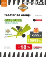 Tocator de crengi 15HP DYLLU DTXU1315 - imagine 2