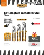 Set cleștele instalatorului 3buc. INGCO HPPS28318 — изображение 2