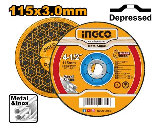 51780.webp Disc pe metal 115*3.0*22.2mm INGCO MCD301151 - imagine 1
