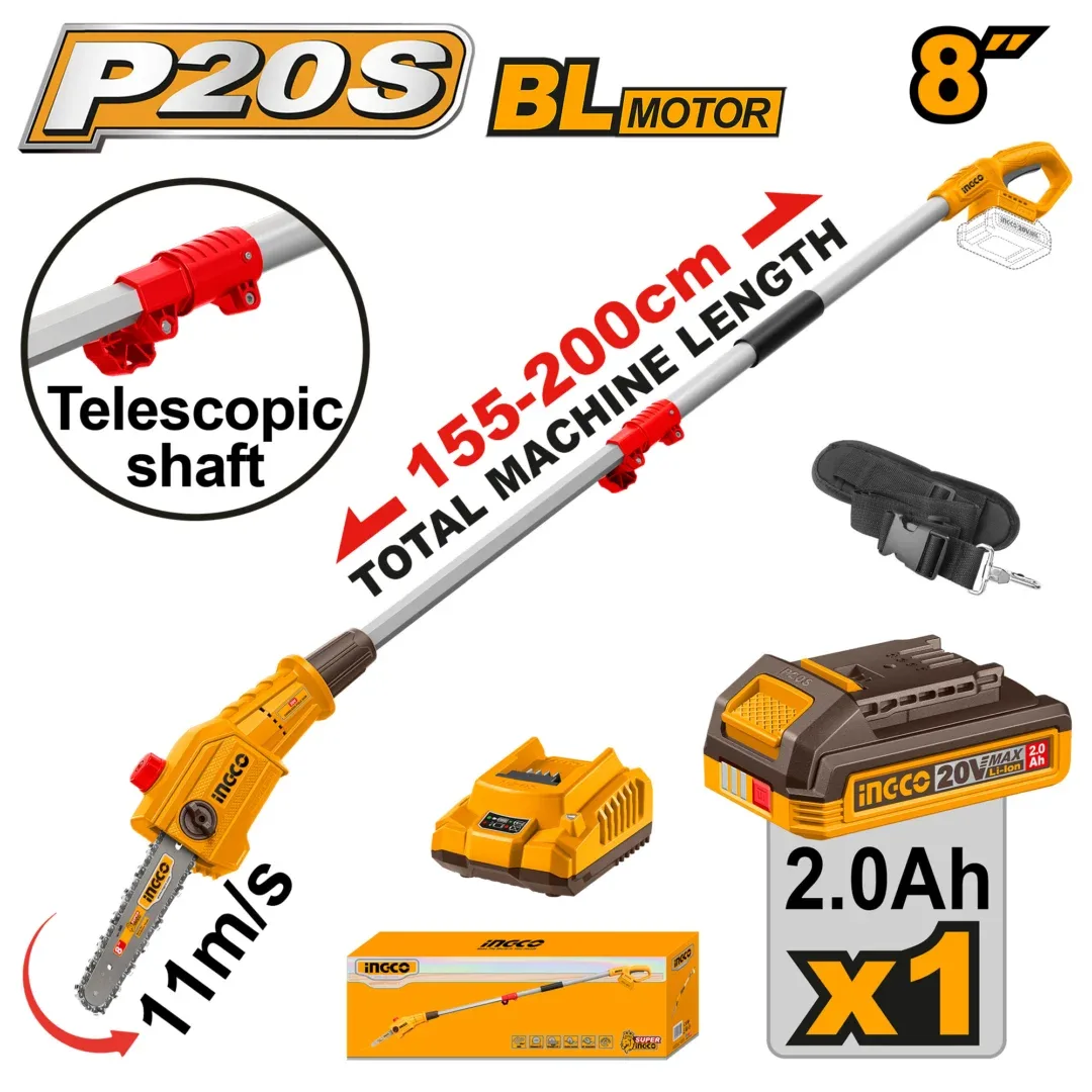 52854.webp Fierăstrău telescopic cu acumulator INGCO PSLI20281 — изображение 1