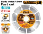 Диск алмазный сегментированный 125 мм INGCO DMD011254 INDUSTRIAL