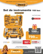 Set de instrumente INGCO 168 buc HKTHP21681 - imagine 2
