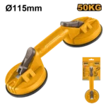 Ventuza dubla pentru sticla 115mm INGCO HSU025001