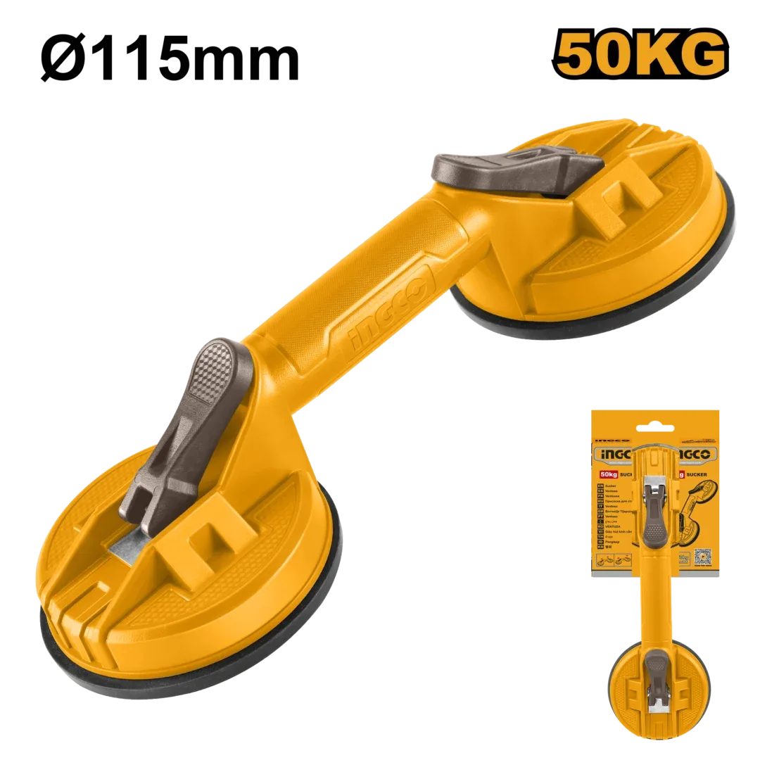 43974.webp Ventuza dubla pentru sticla 115mm INGCO HSU025001 - imagine 1