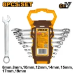 Set chei combinate  fixe 8 buc 6-19mm INGCO HKSPA1088
