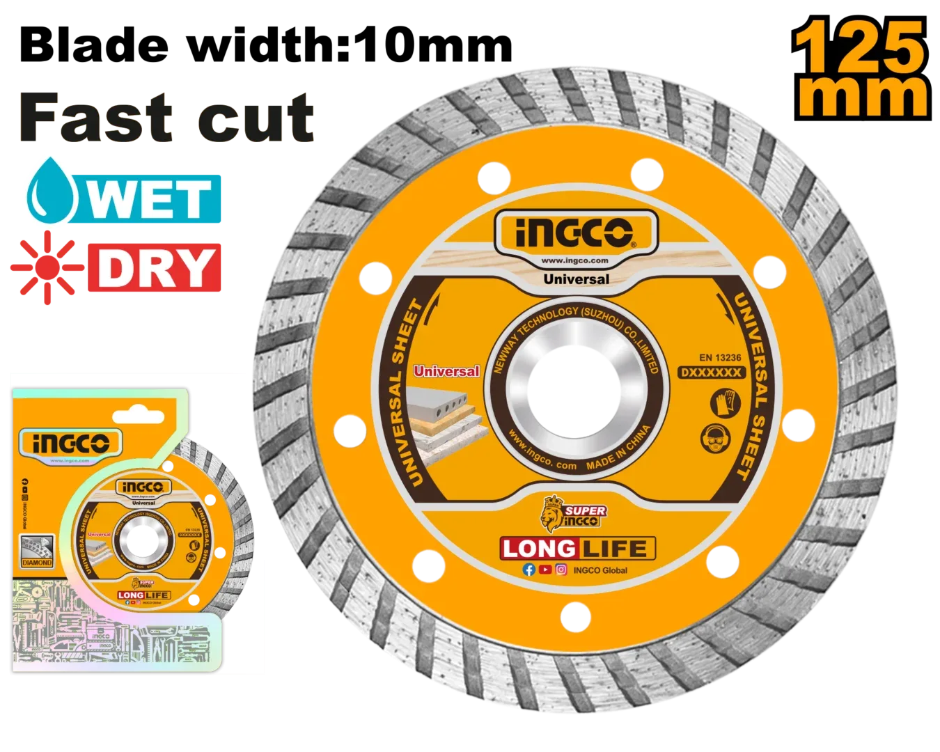 48151-1.webp Disc diamant turbo 125mm INGCO DMD031252 — изображение 1