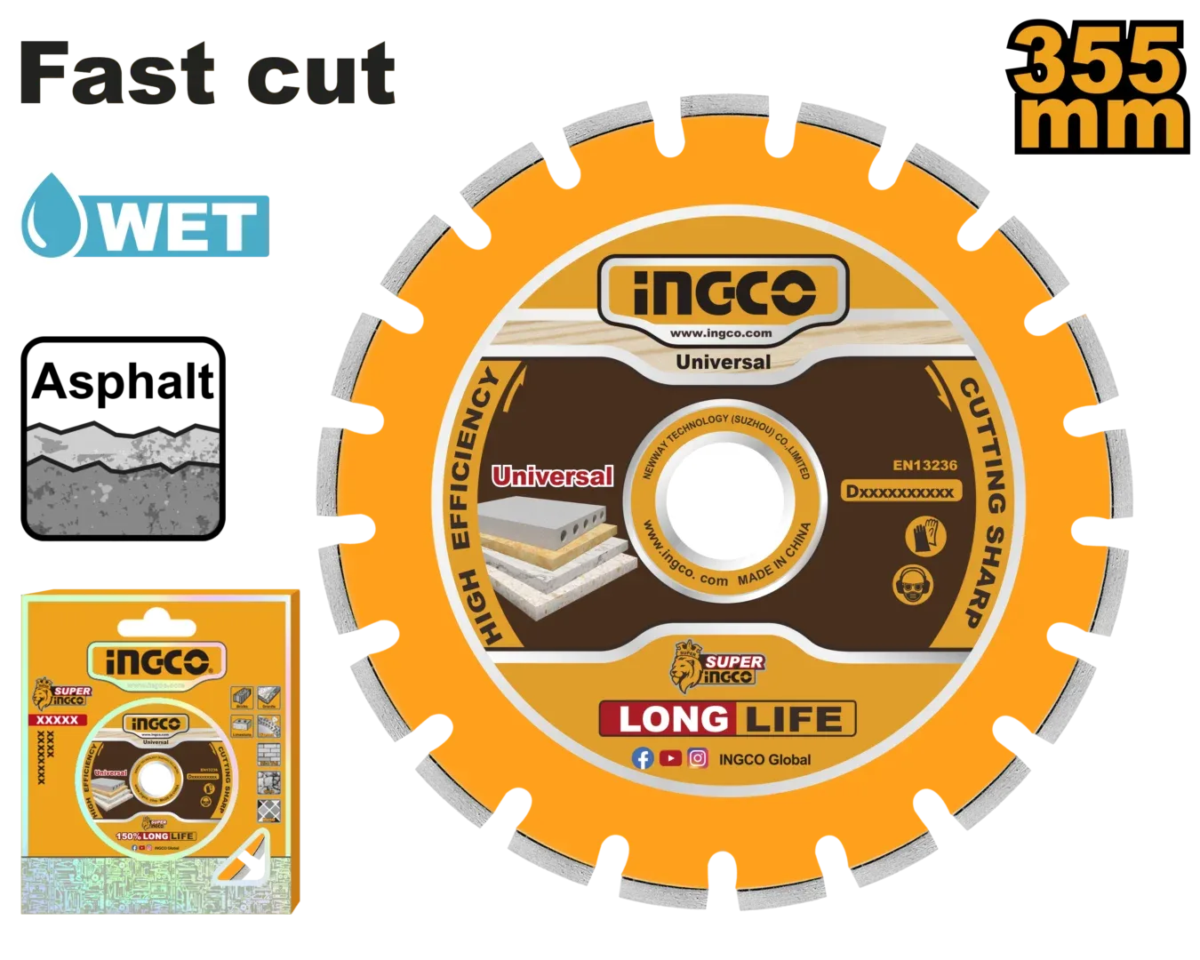 48231-1.webp Disc diamant 355mm INGCO DMD033551 — изображение 1