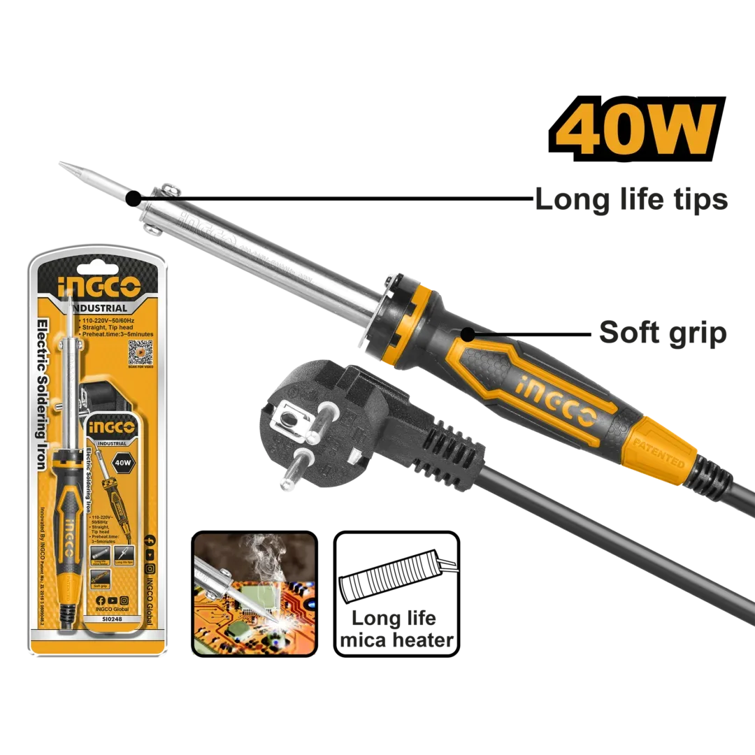 48275-2.webp Pistol de lipit 40W INGCO SI0248 - imagine 1