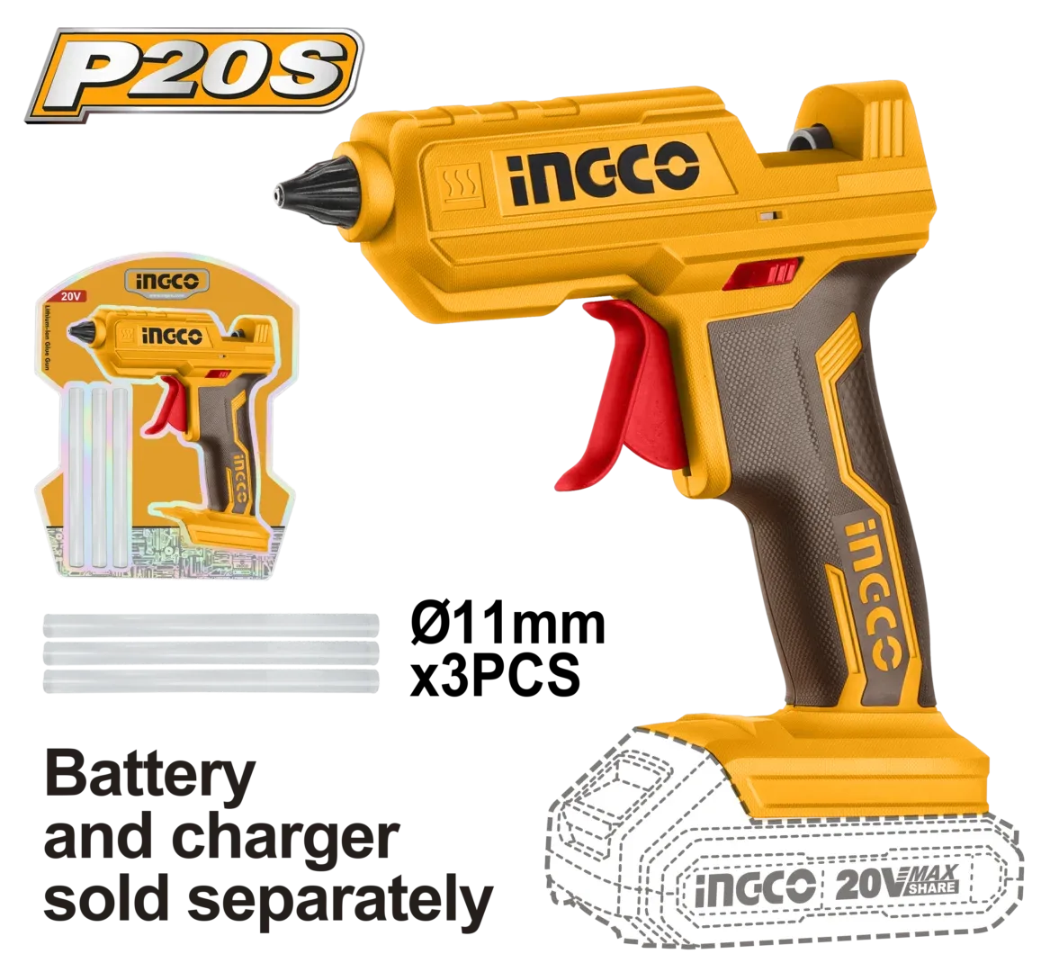 48467.webp Pistol de lipit compatibil cu acumulator INGCO CGGLI2001 - imagine 1