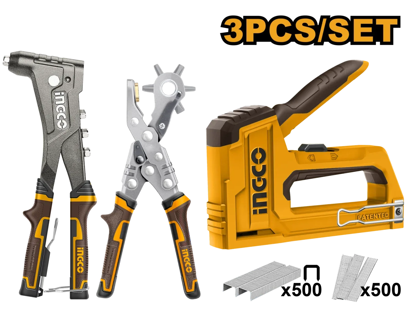 48863-1.webp Set instrumente manuale 3 buc INGCO HRSG0401 — изображение 1