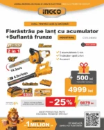 Set din 2 scule cu acumulator 20V/2*5.0Ah INGCO COSLI240463 — изображение 2