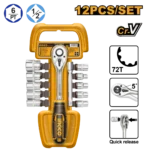 Набор головок 1/2" с трещоткой 12шт INGCO HKTS12122