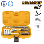 Набор головок 1/4" с трещоткой 20шт INGCO HKTS14201