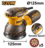 Masina de slefuit alternativ si orbital 320W 125mm INGCO RS3216