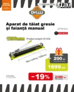 Aparat manual de tăiat gresie și faianța manual 1200mm DYLLU DTTR1512 — изображение 2