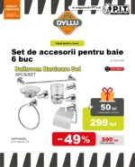Set de accesorii pentru baie 6 buc. DYLLU DTZG1516 — изображение 2