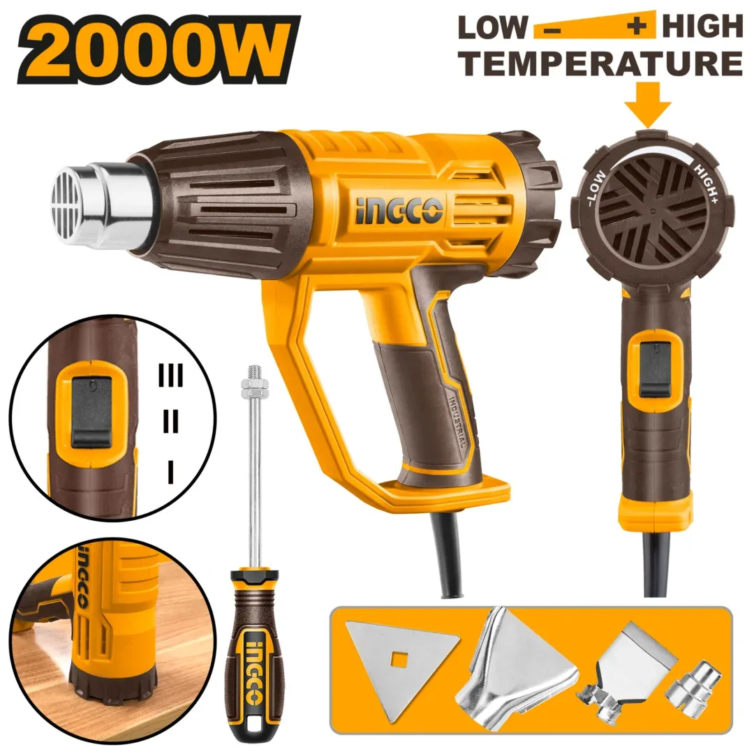 52871.webp Termosuflanta industrială 2000W INGCO HG200047 — изображение 1
