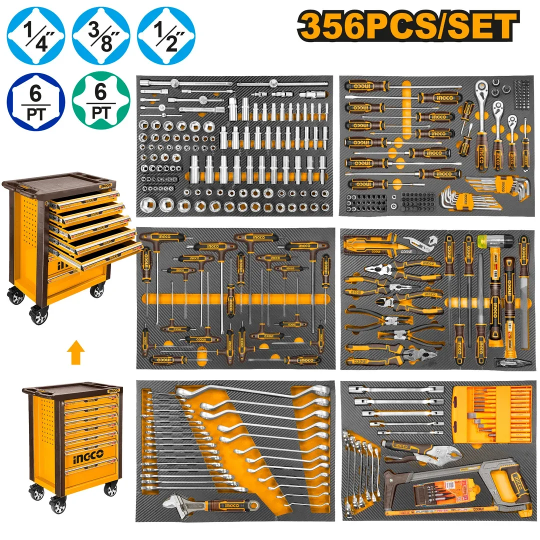 52959-1.webp Set instrumente 356 buc. INGCO HTCS273561 — изображение 1