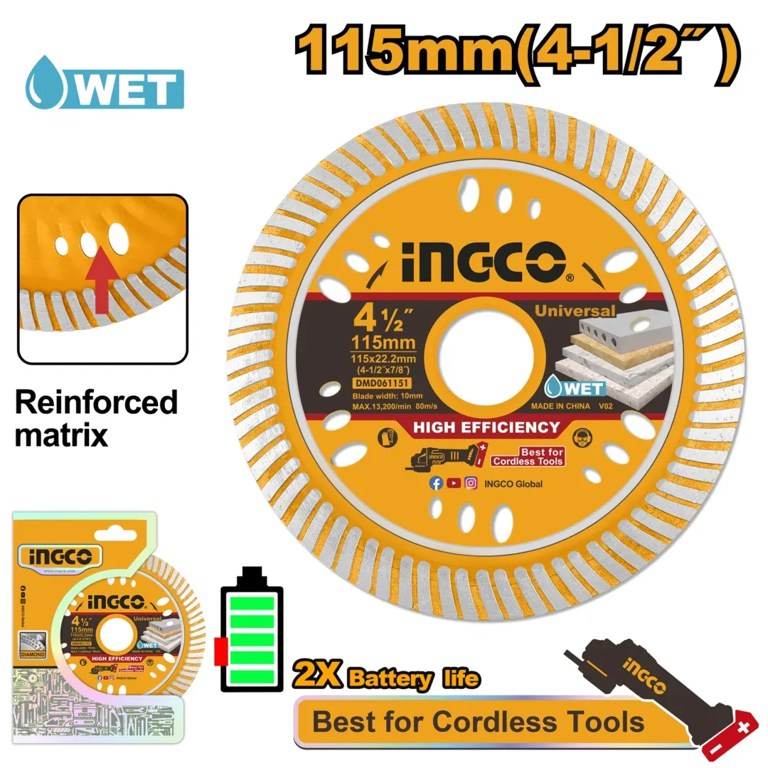 53370.webp Disc diamant 115mm INGCO DMD061151 - imagine 1