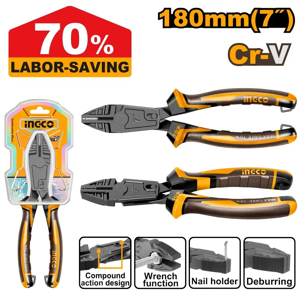 53961.webp Clește universal 180mm INGCO HCCP58186 — изображение 1