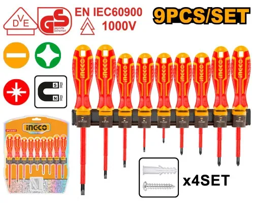 53979.webp Set surubelnite 9PCS INGCO HKISD0908 — изображение 1