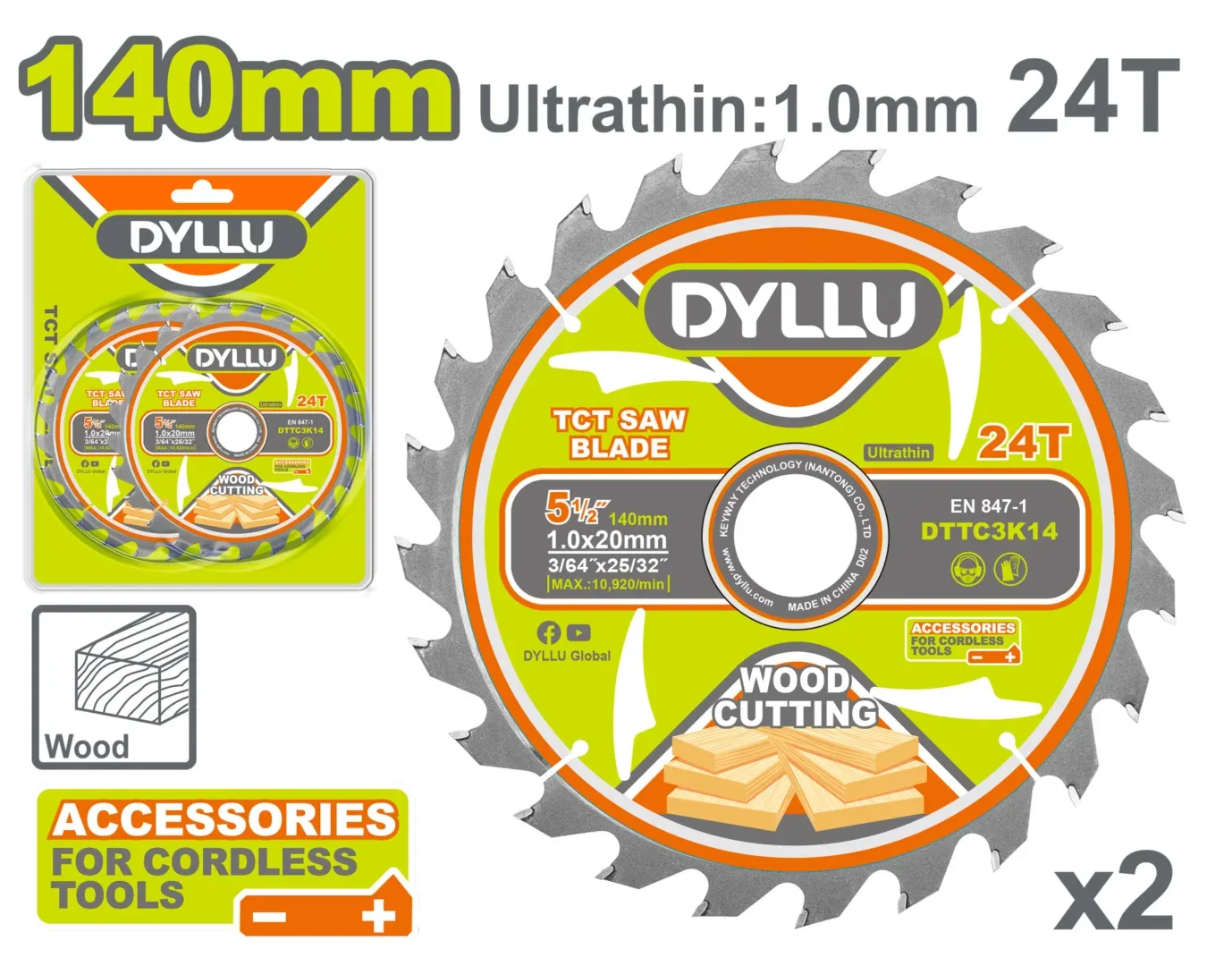 54015.webp Disc pentru lemn 140mm 24T DYLLU DTTC3K14 — изображение 1